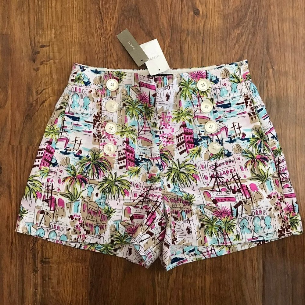 Jcrew linen sailor Shorts NWT